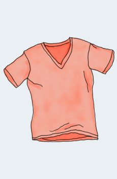 Dummy-Neck T-Shirt